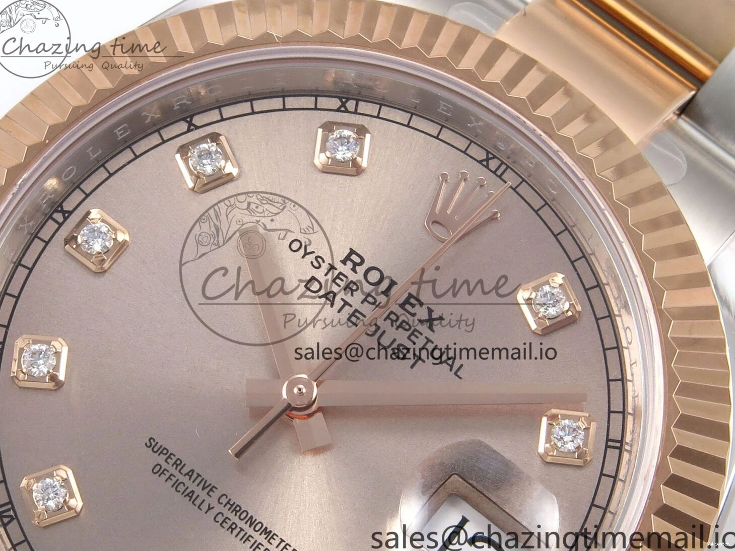 1:1 126331 Bracelet RG 904L DateJust Oyster SH3235（Gain on SS RG 41 Best Edition Steel Weight） Diamonds Dial ARF 0414